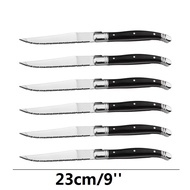 【Fast-selling】 2/4/6pcs 9'' Black Wood Steak Laguiole Dinner Knifes Tableware Restaurant Bar Househo