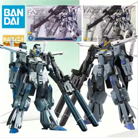 BANDAI Dual MG 1/100 FAZZ Ver.Ka Combo Standard & Gundam Base Limited Titanium Finish Heavy UC Space