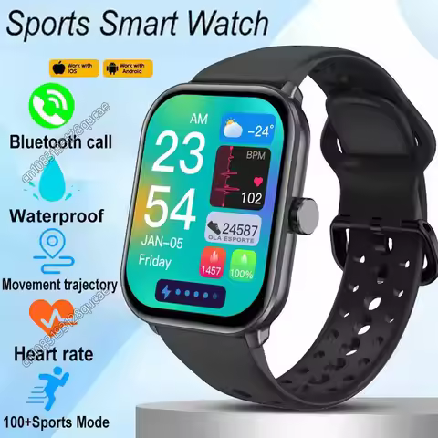 Watch 5 Global Version Men Women 1.88'' AMOLED HD Screen Heart Rate Bluetooth Call GPS Track Waterpr