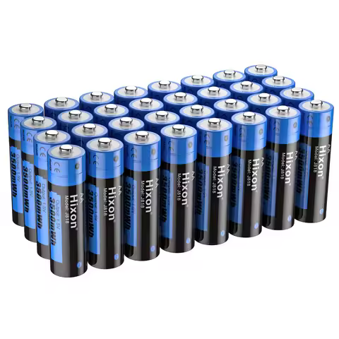 Hixon AA 1.5V Li-ion Rechargeable Batteries High Capacity of 3500mWh For Shave、LED Headlamp、Smart Lo
