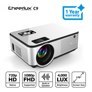 Cheerlux C9 (Support 1080P) HD Projector for Home Cinema (Basic/Android version) [OFFICIAL CHEERLUX 