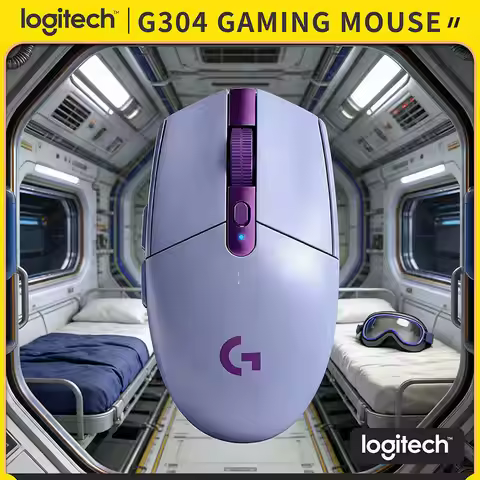 Logitech G304 Wireless Gaming Mouse 12000 DPI HERO Sensor LIGHTSPEED 1ms 9-Month Battery Symmetrical