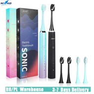 Seago S2 Sonic Electric Toothbrush  5 Modes Whitening Tooth brush 2 Minute Smart Timer IPX7 With 3pc