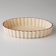 Roman Range Oval 7 inch Pie Plate, 7.3 x 4.5 x 1.3 inches (18.5 x 11.5 x 3.2 cm), 9.5 oz (280 g), Ov