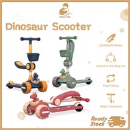 BubuPaw kids scooter skuter budak Adjustable Balance scooter for kid Lifting Folding Flash Music LED