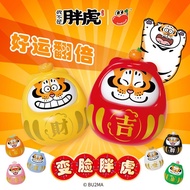 [Specify] Alexander Daruma Keychain Charm with Cute Fat tiger Face Changing Lucky Change
