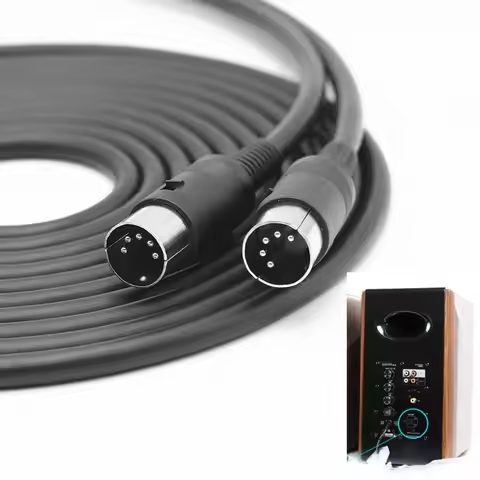 DIN 5-Pin Male to Male Audio Cable for Edifier S1000 R2000DB A300 Speakers