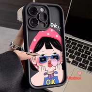 Cute Girl Casing For Huawei Honor X9B 20 20S X50 GT 90 70 50 Pro SE Magic 5 4 Pro Y9s Nova 5T 10 Lite 9 Pro SE V17 Phone Cover Cartoon Girl in Sunglasses Blowing Bubbles Phone Case