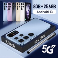 S24 Ultra 5G Phone 7.0inch HD Full Screen Smartphone 8GB RAM+256GB ROM Android Mobile Phone Wifi Han