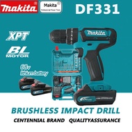 MAKITA DF331D Cordless Electric Impact Drill 68V High Power 2 lithium Battery Industrial Grade Electric Screwdriver Power Tool Set