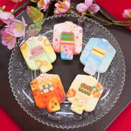 Kyoto Dance Fan Hall Kimono Chocolate Biscuits White Japanese