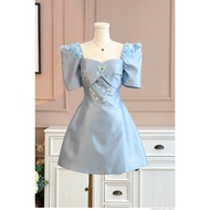 High-end blue designer dress with luxurious embellishments [Real photo] The Shilla-CT.R58C40.69D9(SA