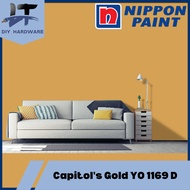 1L / 5L Nippon Paint Capitol's Gold YO 1169 D For Interior Wall Paint（Satin Glo / Easywash / Super M