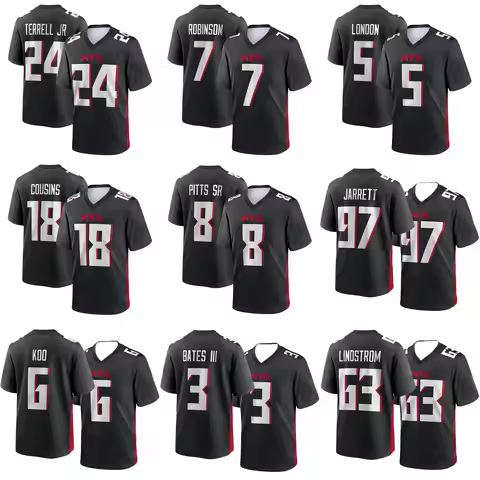 2026 Summer Atlanta American Football Rugby Jersey Men Women Training Sportswear Cycling Short Sleev
