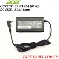 Acer Swift 3 SF314-54 19V-3.42A Original Charger Adapter (3.0mmx1.1mm)