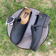 (FREE GIFTS 🎁) CLARKS LUGGER (01) Genuine Black Leather SHOES S1710001 KASUT KASUT PEJABAT KULIT LEL