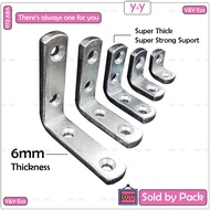 Y&Y Eco Super Thick Steel Metal Angle L Bracket / Mild Steel Angle Bar / Join Connector L Brace Zinc