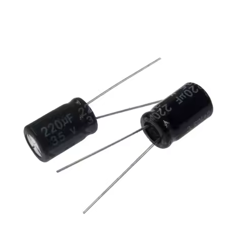 10pcs 220uF 35V 220MFD 35WV 8*12mm Aluminum Electrolytic Capacitor Radial