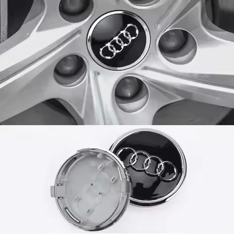 4ocs For Audi A1 A3 A4 A5 A6 A7 4pcs 60/61/68/69mm Car Wheel Center Hub Cap Rim Cover C7 C6 C5 B5 B6