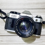Kamera Analog Canon AE1 AE-1 Program Kit lensa 50mm 1.4 Silver