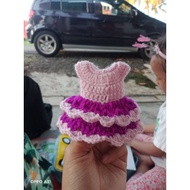 baju pewangi kereta / dress car perfume / crochet dress car perfume / baju pewangi kereta kait