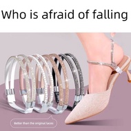 shoe lace no tie shoe lace Installation-Free Ladies Elastic Lace-Up High Heels