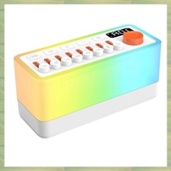 White Noise Sleep Sound Machine with 8 Portable Bluetooth Speaker 12 Colors Night Lights