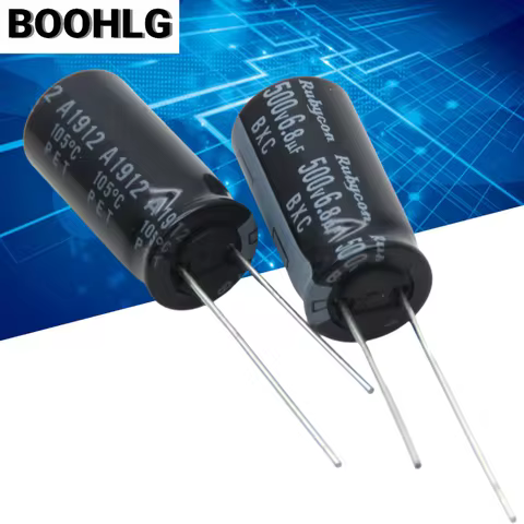 10PCS 6.8UF 500V ​​electrolytic capacitor 500V 6.8UF 10X20 BXC high frequency low resistance