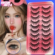 [False Eyelashes] European American Style False Eyelashes One Piece Little Devil Comic Eyelashes Hard Terrier Eyelashes Thai Style Sunflower Comic Eye Makeup