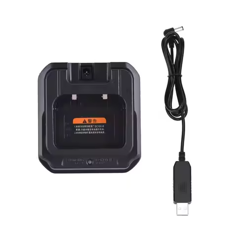 100% Original Baofeng UV-9R Walkie Talkie USB Adapter Desktop Charger BF-9700 UV9R PLUS Two Way Radi