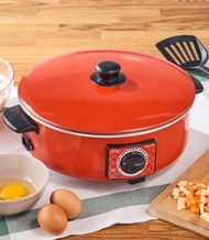 SMARTHOME กระทะไฟฟ้าอเนกประสงค์ SV-EP1000 ใช้งานได้ทั้ง ต้ม/ผัด/ทอด/อุ่น/ตุ๋น (สีแดง)