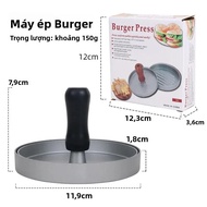 Nhôm Cast Burger Press DIY Meat Patty Maker Để Sử Dụng Tại Nhà - Tiện Ích Thiết Yếu Của Nhà Bếp