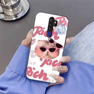 Lucky Cat B OPPO A5,OPPO A7,OPPO A15,OPPO A16,OPPO A16K Tempered Glass Case