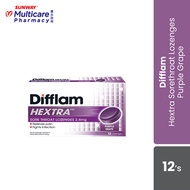 Difflam Hextra Lozenges - Purple Grape (12's)