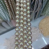 Strong Light akoya Necklace Beads Jewelry Round Beads Seawater Glass Beads Beaded Pearls Loose Handm