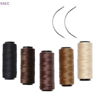VAEC 1 Pcs Weaving Threads With 2 Pcs C Shaped Needles Hair Salon Supplies Crochet Hook Needle Wig M