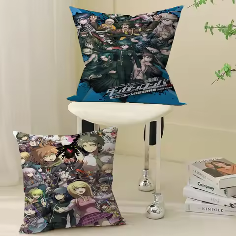 Classic Anime Danganronpa Classic Movie Pillow Cushion Cover Pillowcase Living Room Sofa Home Decor 