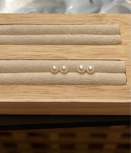 3.5-4mm 海水Akoya / 淡水AK 珍珠耳環 超級精緻款