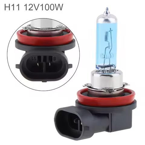 12V 100W H11 Car Halogen Lamp Headlight Bulb Super Bright 5000K White Light Auto Front Headlight Fog