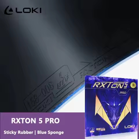 LOKI RXTON 5 PRO Table Tennis Rubber for Racket Sticky and Pimples-in ITTF Approved Ping Pong Rubber