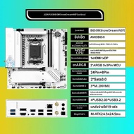 JGINYUE B650M Snow Dream WIFI 6E เมนบอร์ด DDR5 AM5 Gaming คอมพิวเตอร์เดสก์ท็อป DDR5 เมนบอร์ด CPU R7 