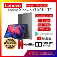 Lenovo แท็บเล็ต Xiaoxin Pad 11/K11 LTE 6GB + 128GB เดิม Lenovo 11 "นิ้ว Snapdragon 665 แบตเตอรี่ขนาดใหญ่ 7700