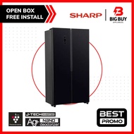 【 FREE SHIPPING 】 SHARP 500L Side by Side Fridge Refrigerator SJX518GK