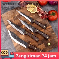 Set Pisau Dapur 6PCS pisau stein cookware 1 set  super tajam Dahan Gunting Dapur Baja Pisau Potong D