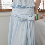 pavebkk - Maisy long skirt กระโปรงยาวทรงปล่อย ผ้าคอตตอนใยมะพร้าว จับจีบชั้นเอวหน้า หลังยางยืด ซิปข้า