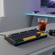 AULA F75 75% 80 RGB//2.4G   Papan Kekunci Mekanikal AULA F75 75% 80 Kekunci RGB Tri-Mod Berwayar/Blu