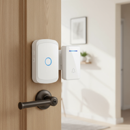 A battery-free wireless doorbell with a US plug, waterproof, 150m range, 60 ringtones, ideal for apa