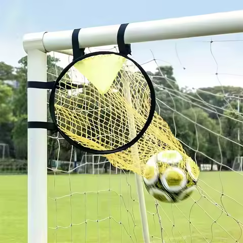 1 Pcs Youth Football Aiming Net Football Training Shooting Target Improve Hit Net Football Net Folda