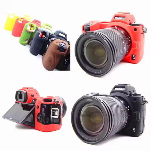 Z6II Z7II Silicone Armor Skin Case Camera Bag Body Cover Protective For Nikon Z7II Z6II Mirrorless C