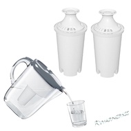 2PCS Mineral Alkaline Water Pitcher Filter Longlast for Brita Pitcher Dispenser [Warner.sg]